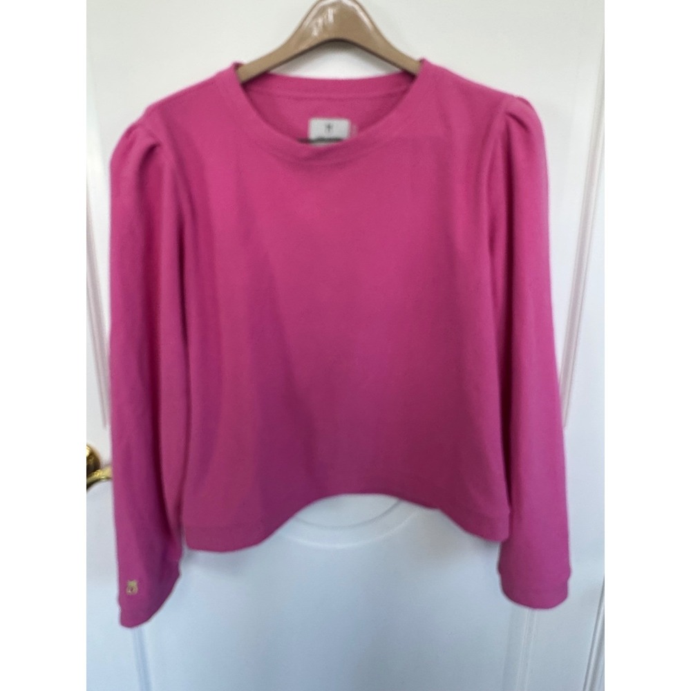 Dudley Stephens Pink Fleece Puff Sleeve Sweatshirt XXL - Picture 4 of 16
